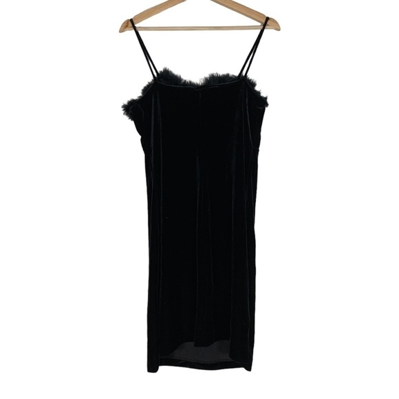 Vintage Stella Velvet Sleeveless Mini Dress Size Medium - Picture 2 of 9